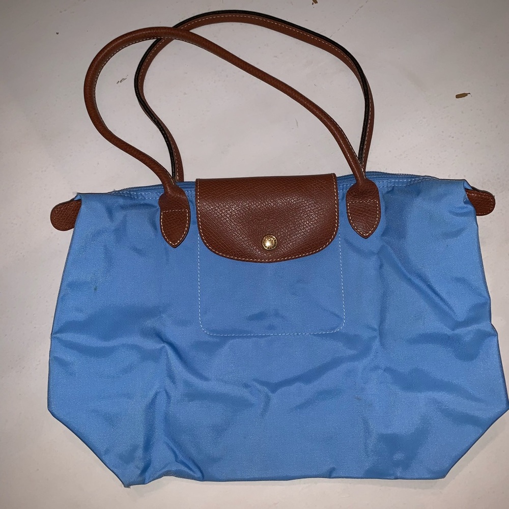 Longchamp small shoulder tote 9.75" Hx11" Wx5.5"D